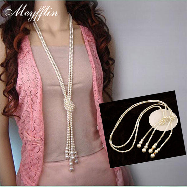 Choker Long Statement Necklace for Women