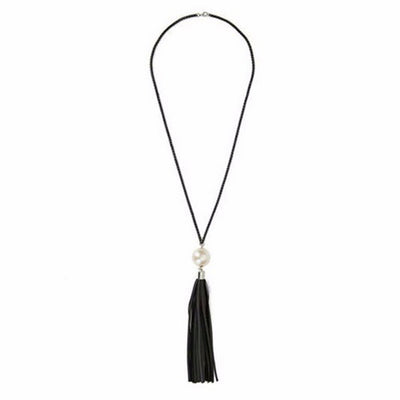 Tassel Pendant Sweater Chain Long Beads Necklace