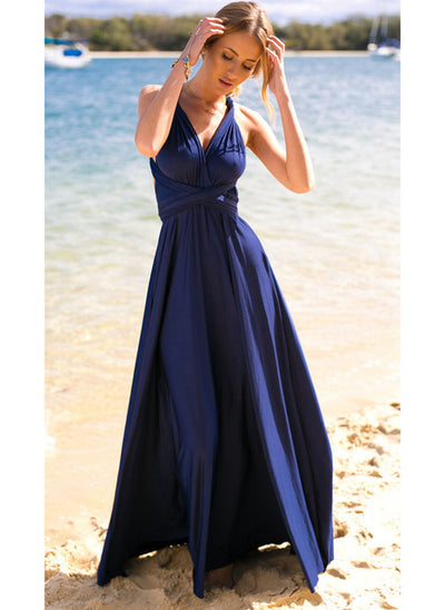 20 Color Summer Sexy Women Boho Maxi Dress Red Bandage Long Dress 2017 Sexy Women Dress Bridesmaids Robe Longue Femme