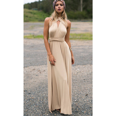 20 Color Summer Sexy Women Boho Maxi Dress Red Bandage Long Dress 2017 Sexy Women Dress Bridesmaids Robe Longue Femme