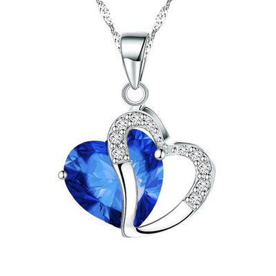 6 colors Top Class lady fashion heart pendant necklace