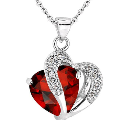 6 colors Top Class lady fashion heart pendant necklace
