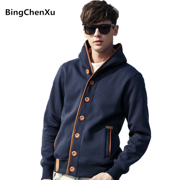 Sweatshirt Men Fashion hoodies Mens Casual Cotton Cardigan Streetwear 2017 New Hooded Pullover Fitness Jackets Man Plus Size 371