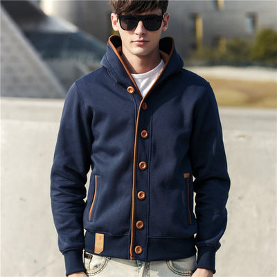 Sweatshirt Men Fashion hoodies Mens Casual Cotton Cardigan Streetwear 2017 New Hooded Pullover Fitness Jackets Man Plus Size 371