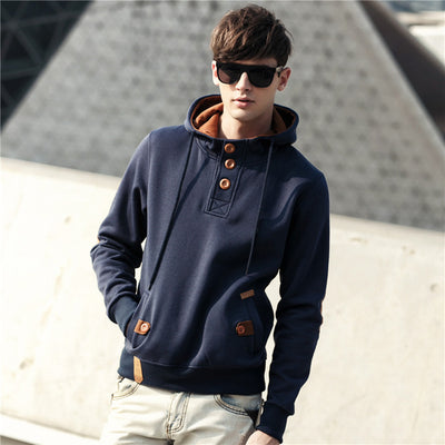 Sweatshirt Men Fashion hoodies Mens Casual Cotton Cardigan Streetwear 2017 New Hooded Pullover Fitness Jackets Man Plus Size 371