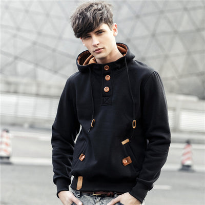 Sweatshirt Men Fashion hoodies Mens Casual Cotton Cardigan Streetwear 2017 New Hooded Pullover Fitness Jackets Man Plus Size 371