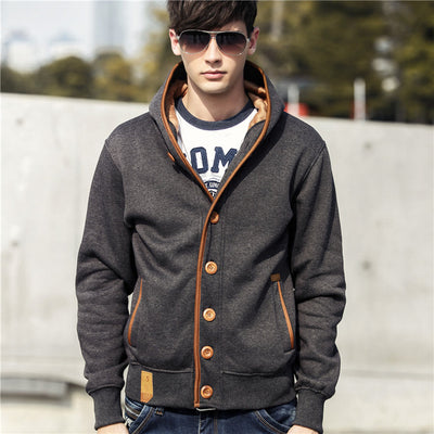 Sweatshirt Men Fashion hoodies Mens Casual Cotton Cardigan Streetwear 2017 New Hooded Pullover Fitness Jackets Man Plus Size 371
