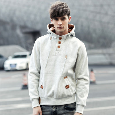 Sweatshirt Men Fashion hoodies Mens Casual Cotton Cardigan Streetwear 2017 New Hooded Pullover Fitness Jackets Man Plus Size 371