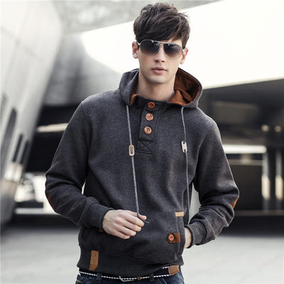 Sweatshirt Men Fashion hoodies Mens Casual Cotton Cardigan Streetwear 2017 New Hooded Pullover Fitness Jackets Man Plus Size 371