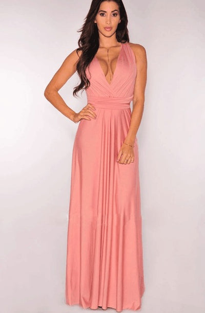 20 Color Summer Sexy Women Boho Maxi Dress Red Bandage Long Dress 2017 Sexy Women Dress Bridesmaids Robe Longue Femme